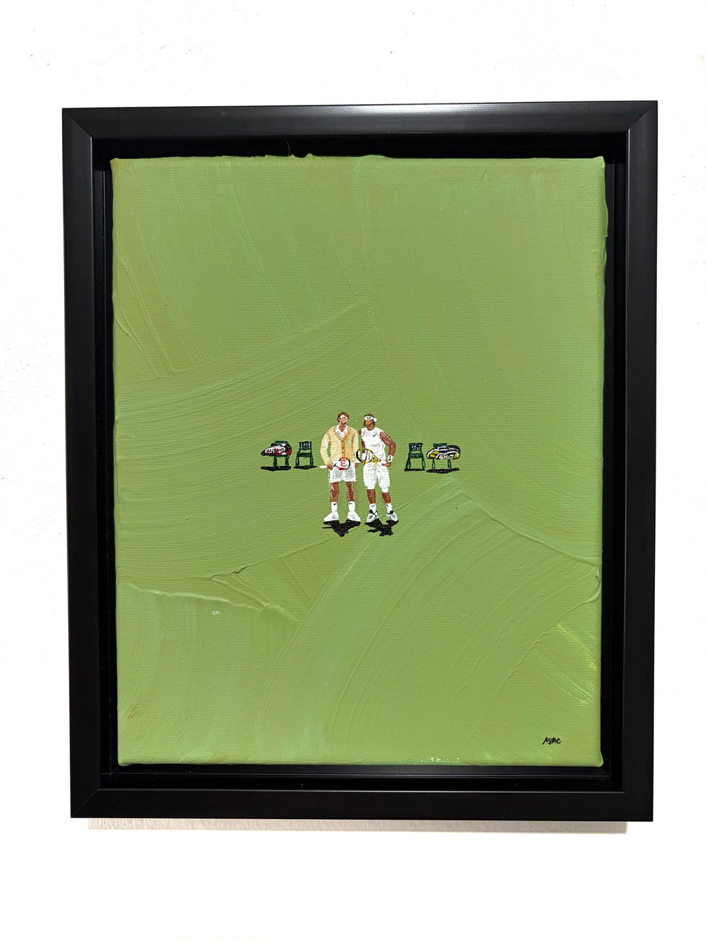 Fedal “At The Net, Wimbledon 2008” Original Painting