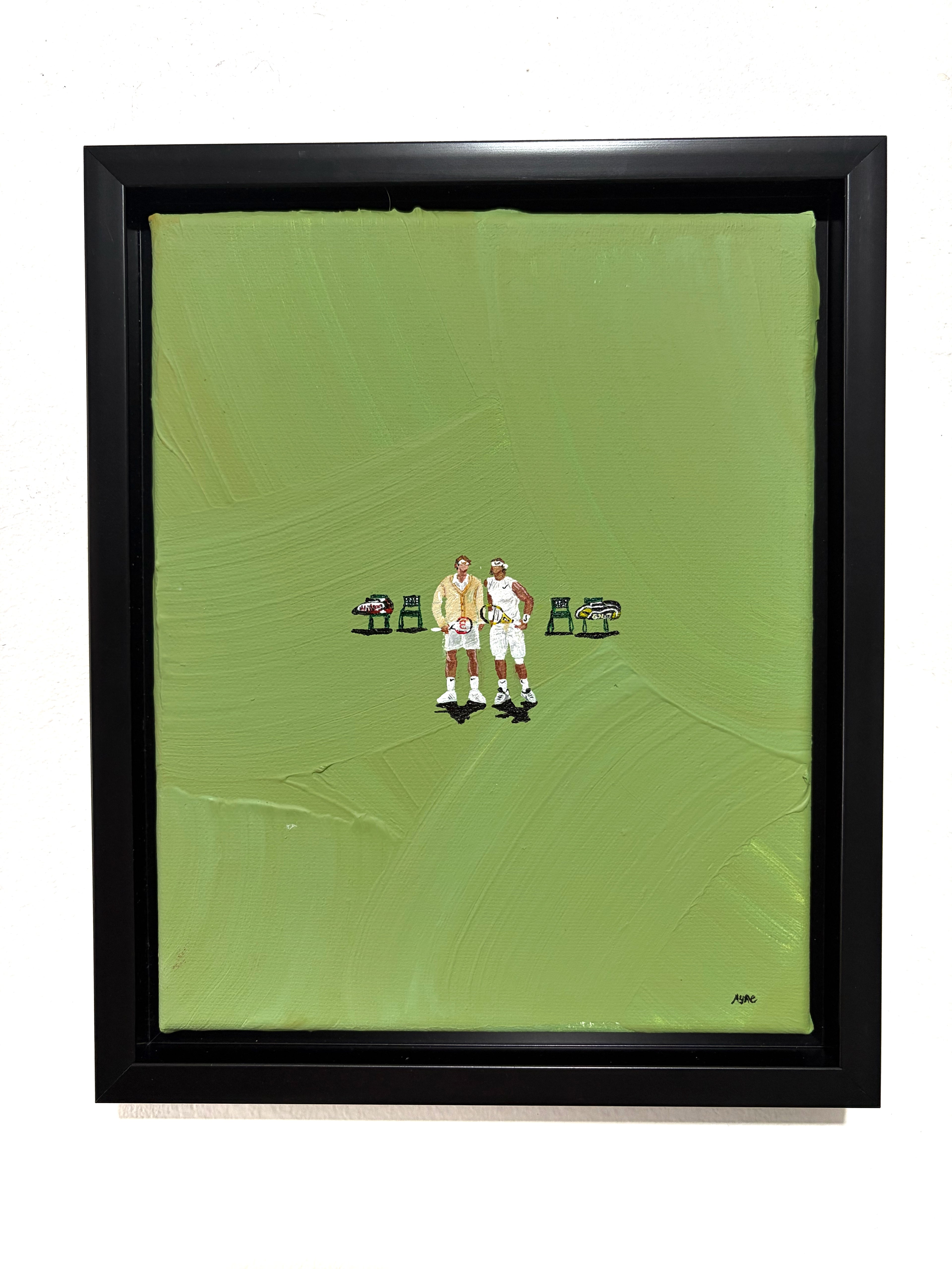 Fedal “At The Net, Wimbledon 2008” Original Painting