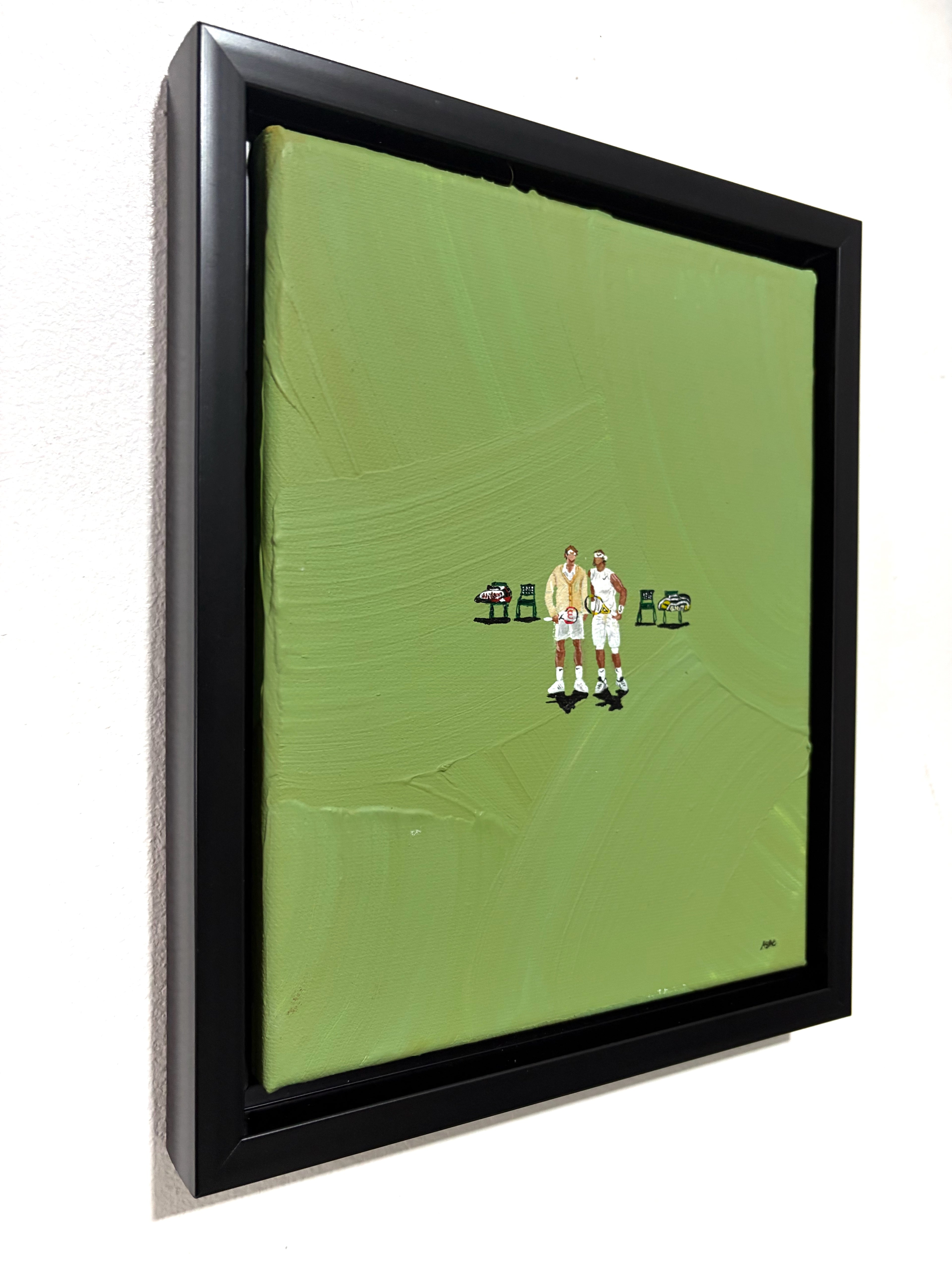 Fedal “At The Net, Wimbledon 2008” Original Painting