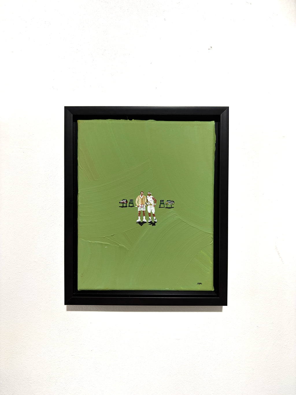 Fedal “At The Net, Wimbledon 2008” Original Painting