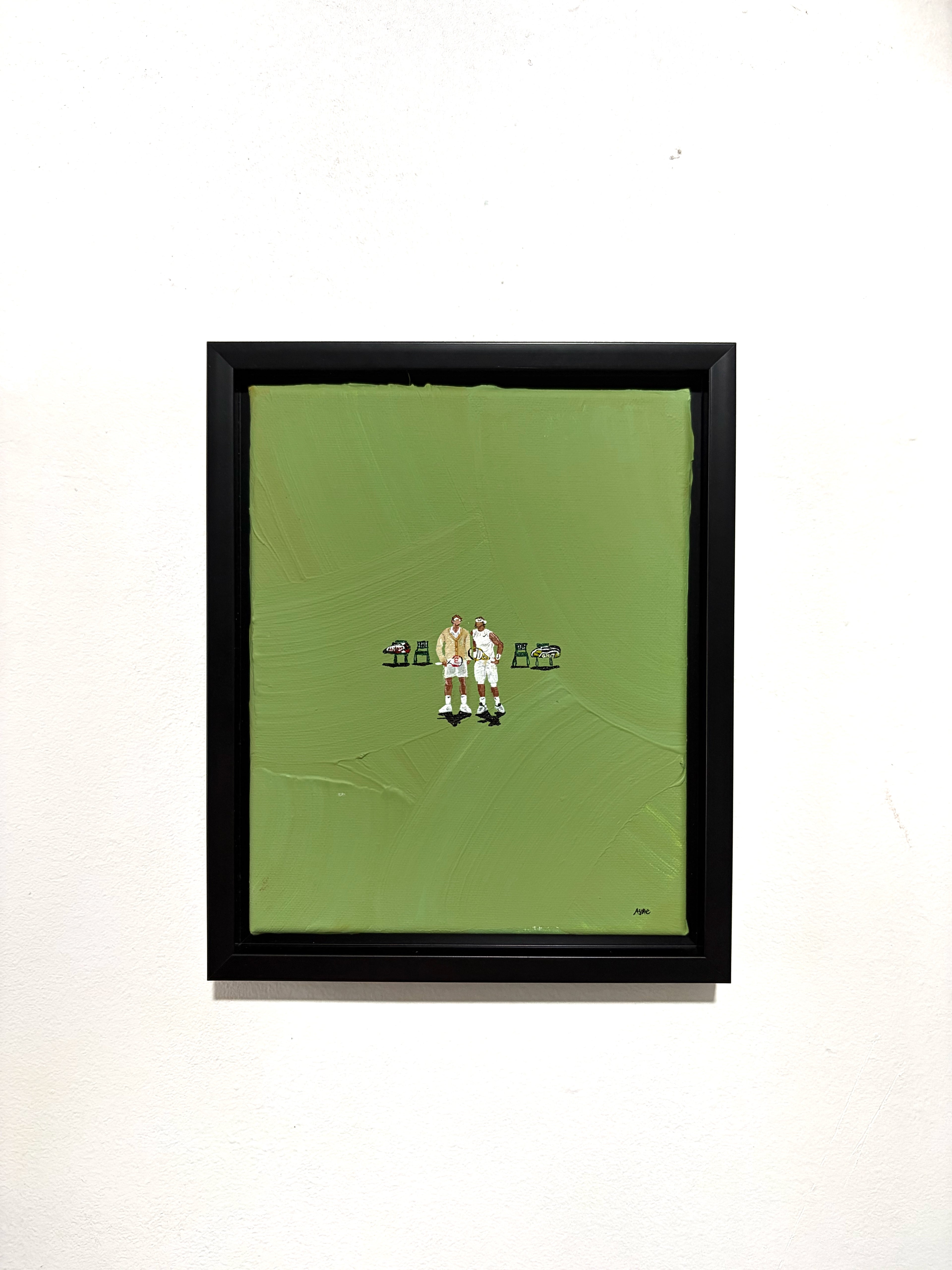 Fedal “At The Net, Wimbledon 2008” Original Painting