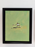 Mini Serena “Forehand Reach” Original Acrylic Painting