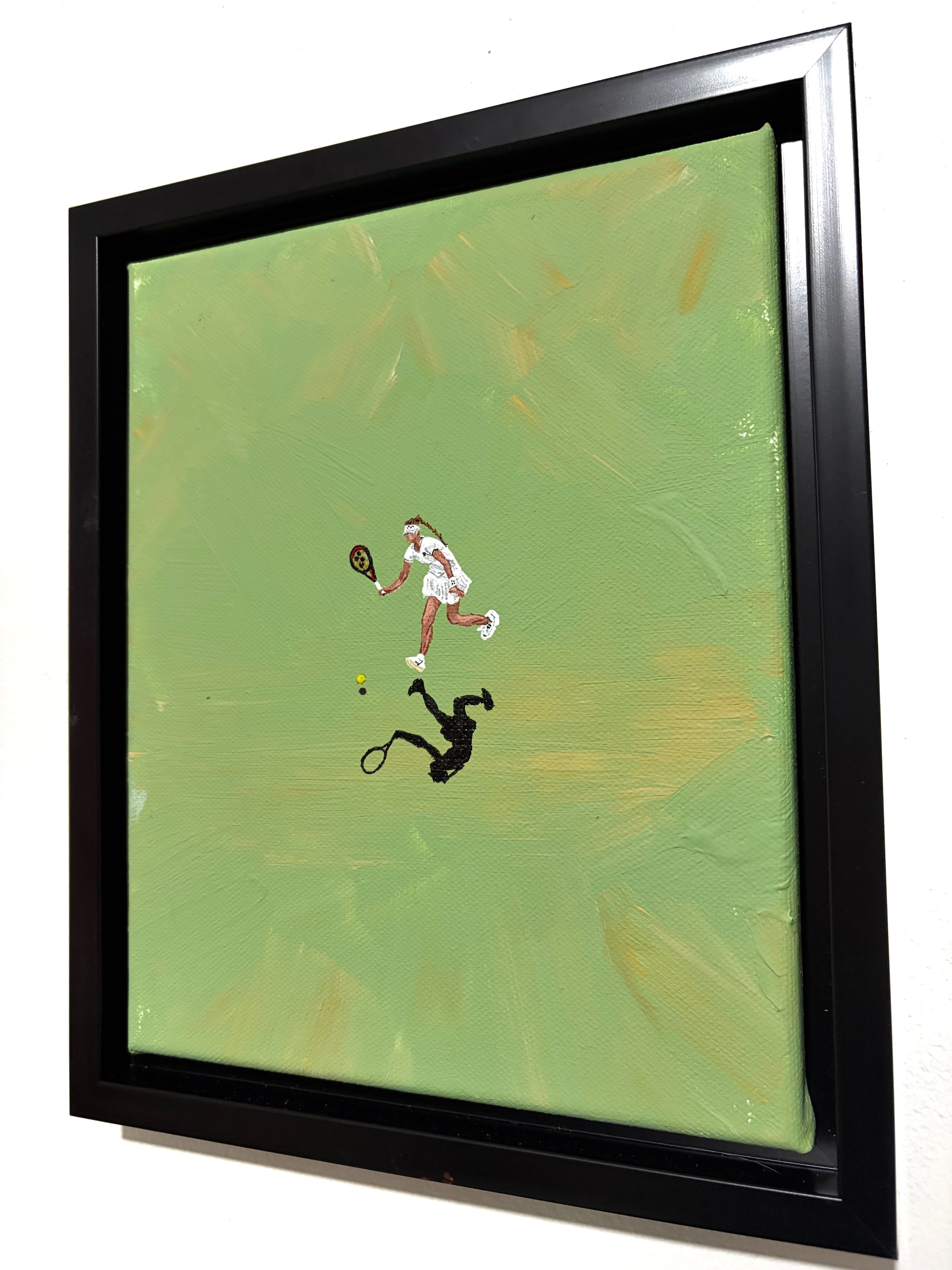 Mini Rybakina “Silent Power” Original Acrylic Painting