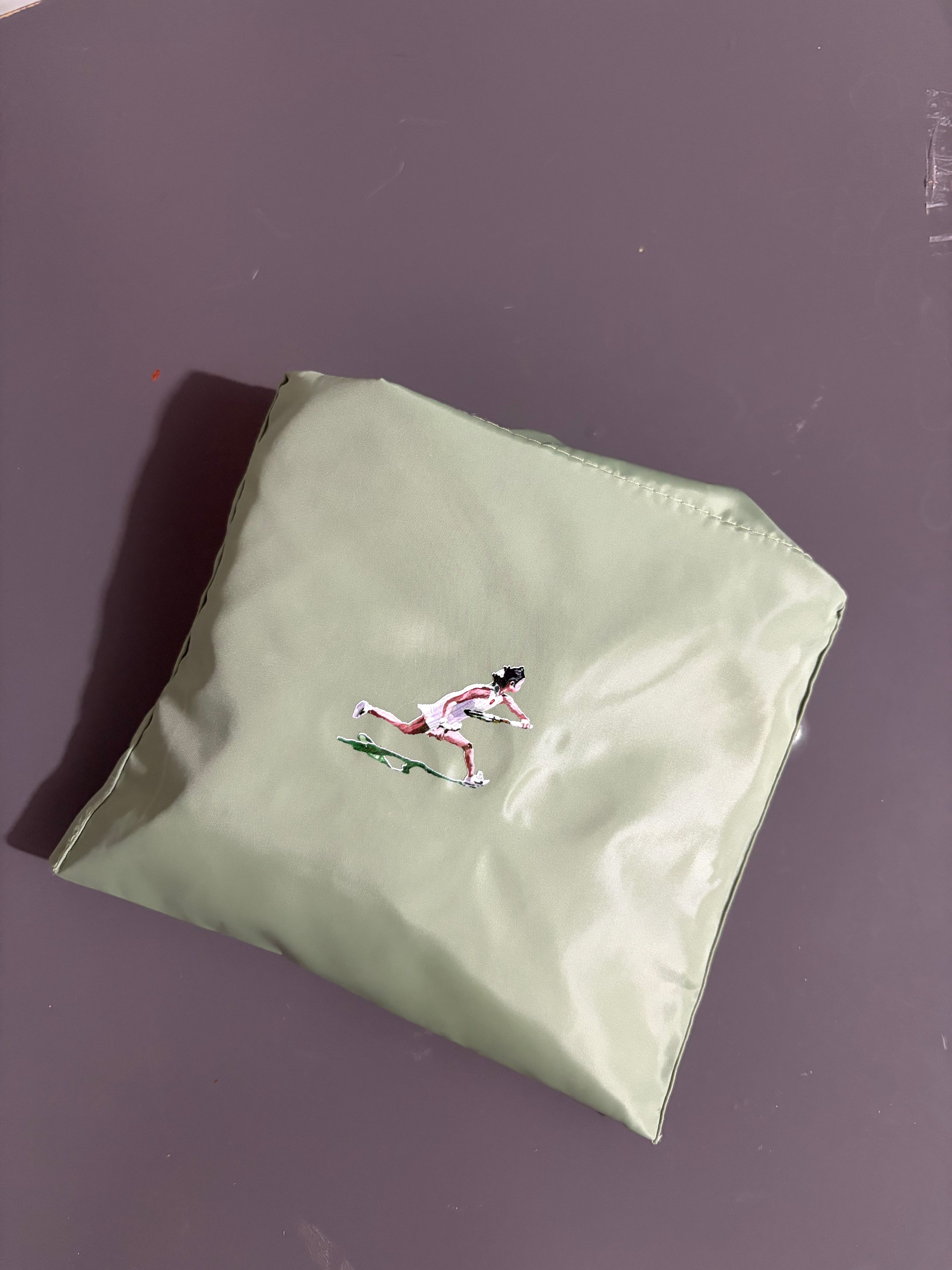 AE Tennis Illustration Drawstring Tote Bag