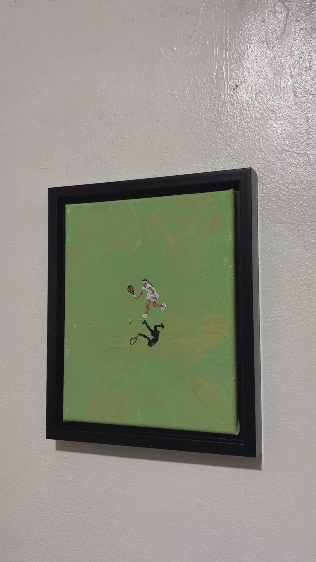 Mini Rybakina “Silent Power” Original Acrylic Painting