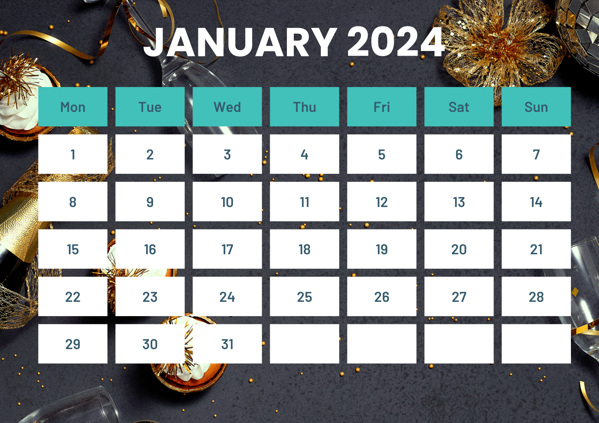 You are currently viewing January 2024 Calendar: Your Ultimate Guide to Planning, Printable, and Holidays