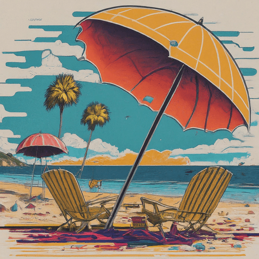 Artistry of Beach Umbrella Paintings