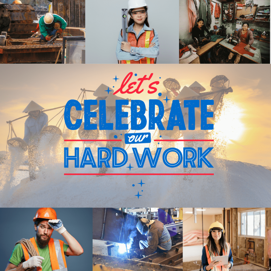 let's Celebrate our hard work - Labor Day Craft 